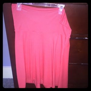 Maternity fold over skirt